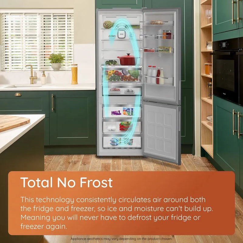 Hotpoint HPKF 3243W W5UK - White 50/50 Fridge Freezer - Garage Safe - Total No Frost - D Energy