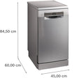 Bosch Series 4 SPS4HMI49G - Silver Freestanding Dishwasher - E energy