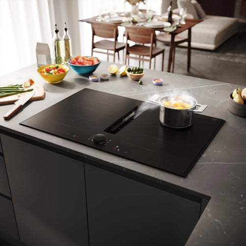 Neff V68YYX4B0 - Matt Black 80cm Induction Hob with Integrated Ventilation - 4 Zones - B Energy