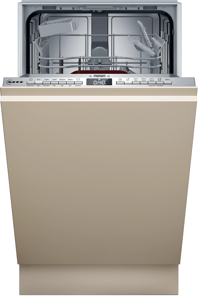Neff S875HKX32G - Fully-Integrated Slimline Dishwasher - 45cm - D Energy