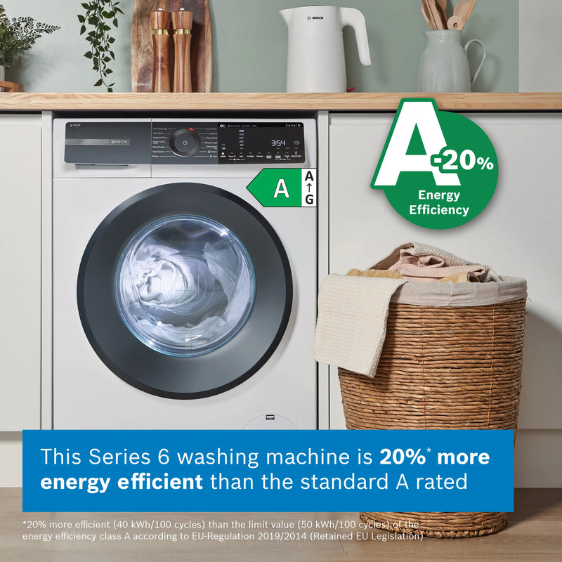 Bosch Series 6 WGH254A0GB - White 10KG Washing Machine - 1400 RPM - A energy