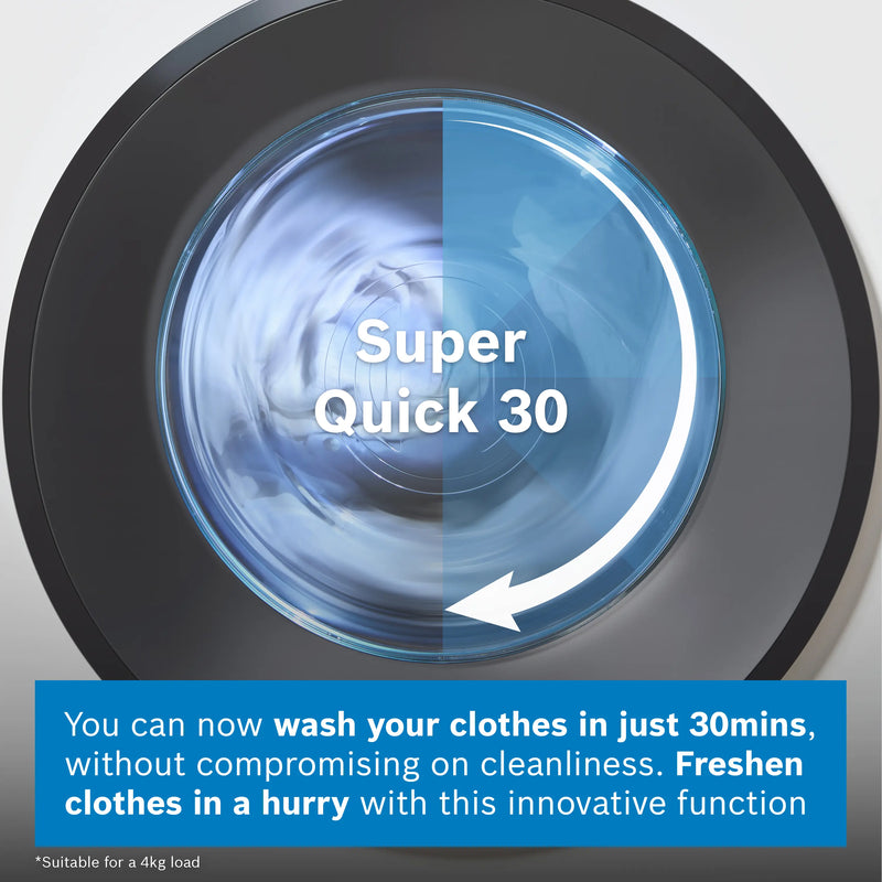 Bosch Series 8 WGB256A2GB - White 10KG Washing Machine - 1400 RPM - A Energy