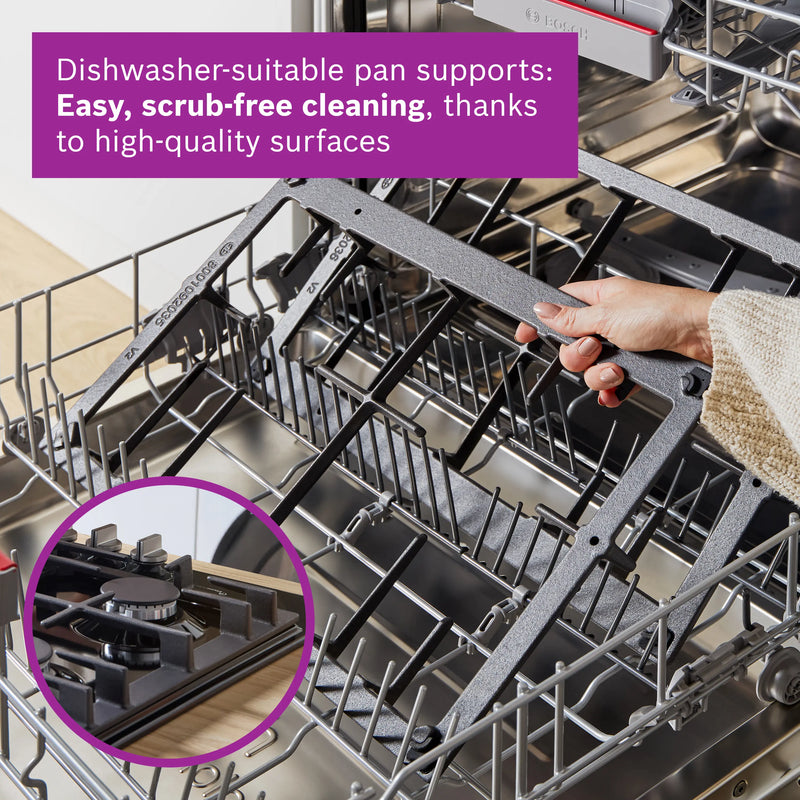 Bosch Series 6 PPM9A6I40 - Black Gas Hob - 90cm - 5 Cooking Zones