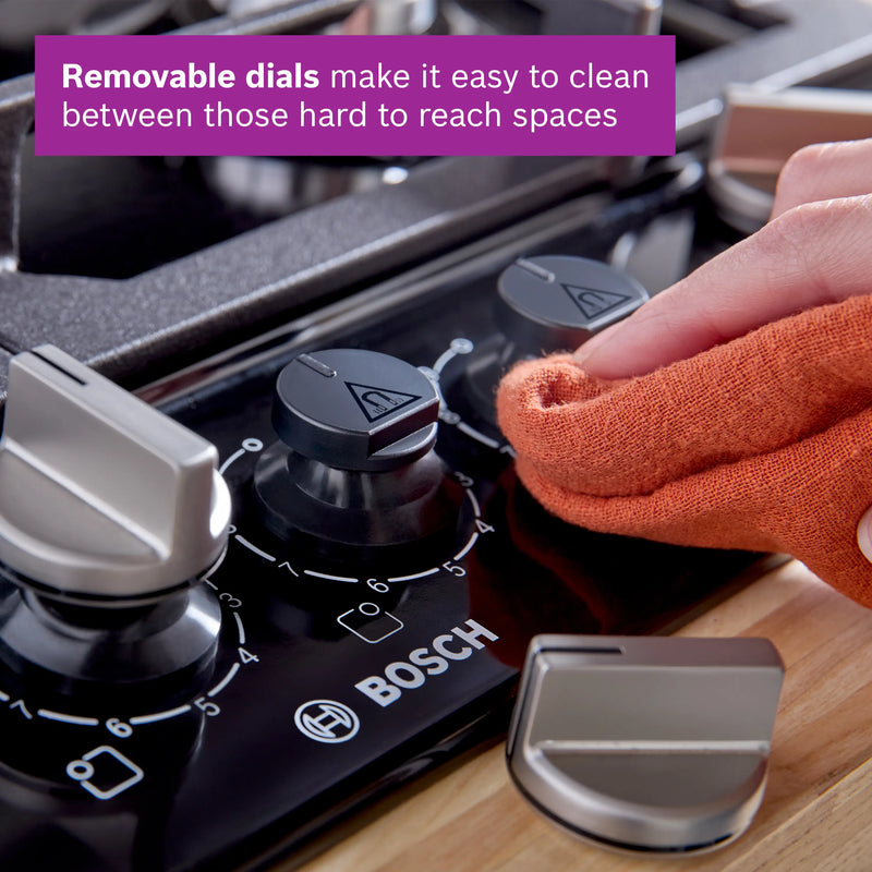 Bosch Series 6 PPM9A6I40 - Black Gas Hob - 90cm - 5 Cooking Zones