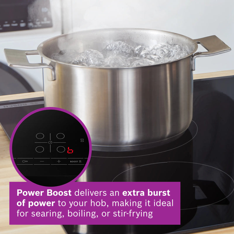 Bosch Series 4 PIE631BB5E - Black 4 Zone Induction Hob