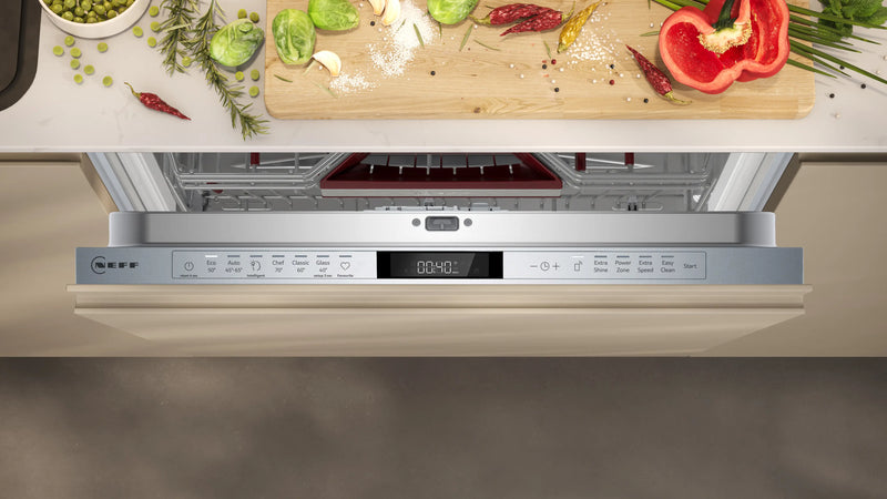 Neff S197ZCX08G - Fully-Integrated Dishwasher 60cm - Variable Hinge & Zeolith Drying - B Energy