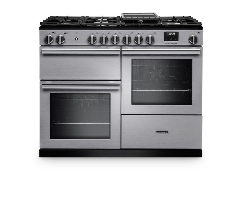 Rangemaster PRO110DFSTST/CM1 - Stainless Steel Range Cooker - 6 Cooking Zones - A energy