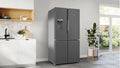 NEFF KM3963XE0 - Brushed Steel American Fridge Freezer - 183cm Multi Door - 375L/199L - E Energy