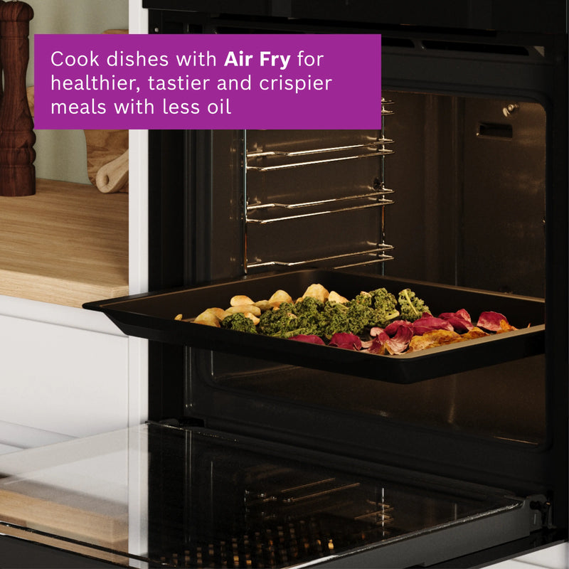 Bosch Series 8 HBG7741B1B - Black Built in Electric Single Oven - Pyrolytic cleaning - A+ energy