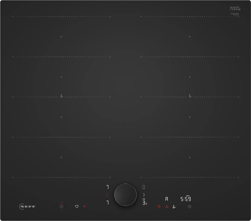 Siemens T66NUX4A0 - Matt Black Induction Hob - 60cm - 4 Zone