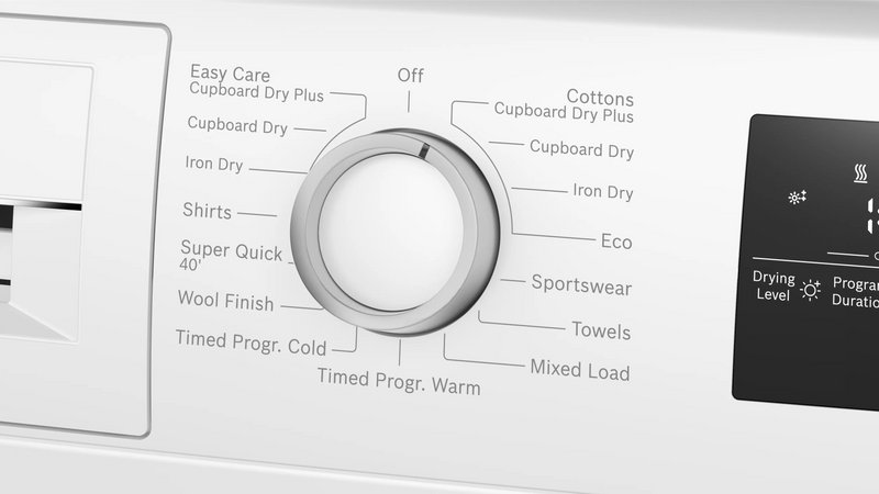 Bosch Series 4 WTH85226GB - White 8KG Tumble Dryer - Heat Pump - E Energy Rating