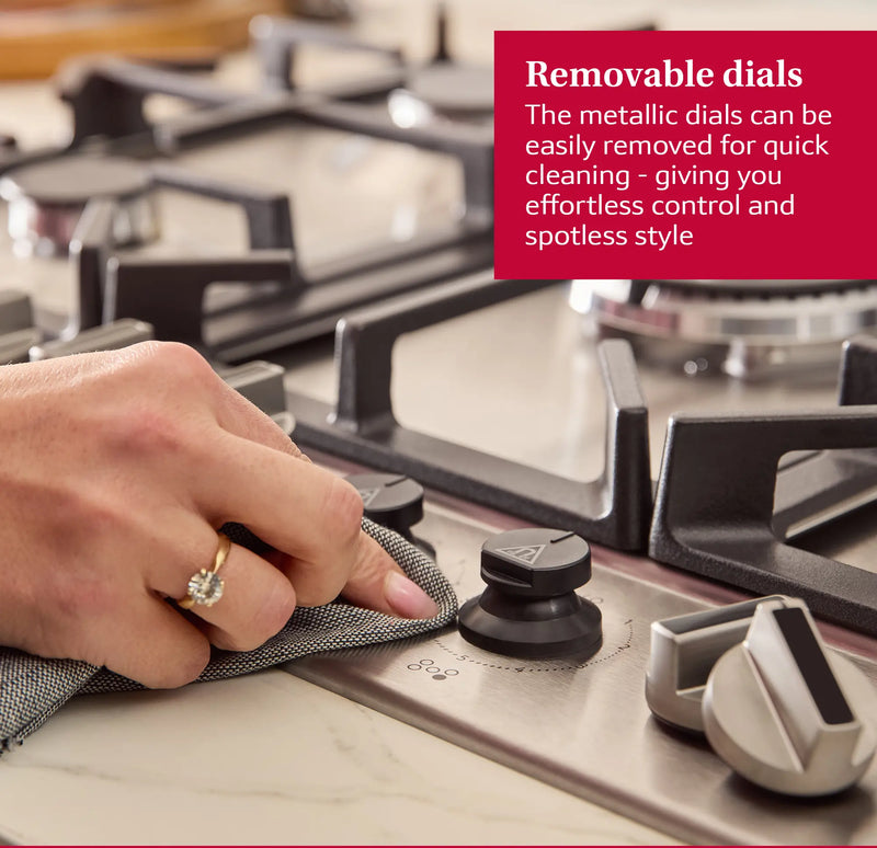 Neff T26CIP8N0 - Stainless Steel Gas Hob - 60cm 4 Burners - FlameSelect®