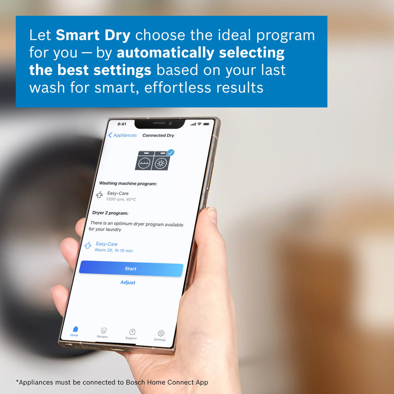 Bosch Series 8 WRB247C9GB - White 9KG Heat Pump Tumble Dryer - A+++ Energy