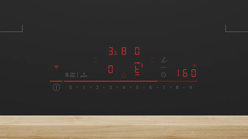 Bosch PVQ81AH26E - Matt Black Induction Hob with Integrated Ventilation - 80cm - B Energy