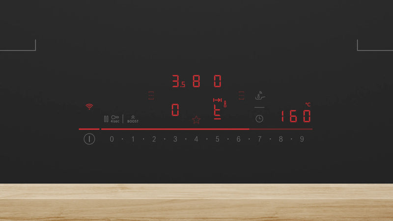 Bosch PVQ81AH26E - Matt Black Induction Hob with Integrated Ventilation - 80cm - B Energy