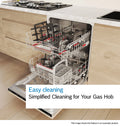 Bosch Series 6 PCP6A6I90 - Black Gas Hob - 60cm