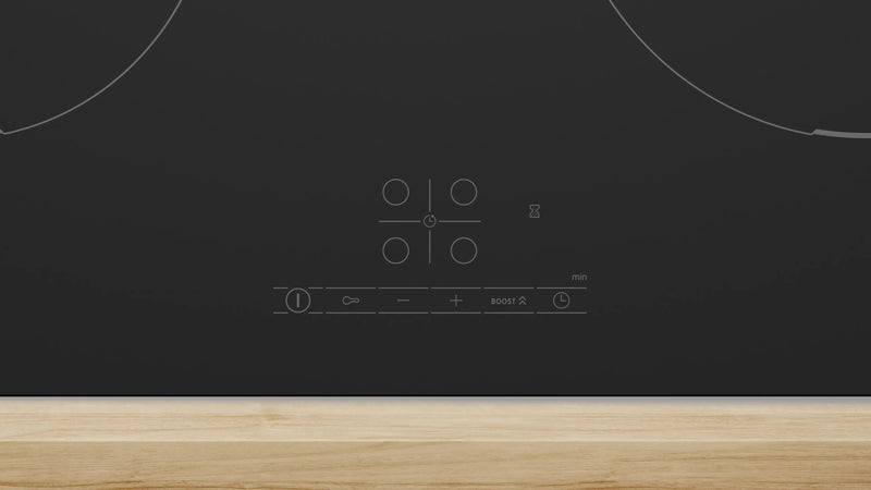 Bosch PIE61ABB5E - Black 60cm Induction Hob - 4 Zone - TouchControl