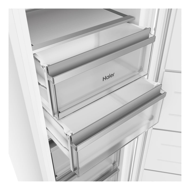 Haier HUQW5518DK - White Upright Freezer - 220 Litres - D Energy