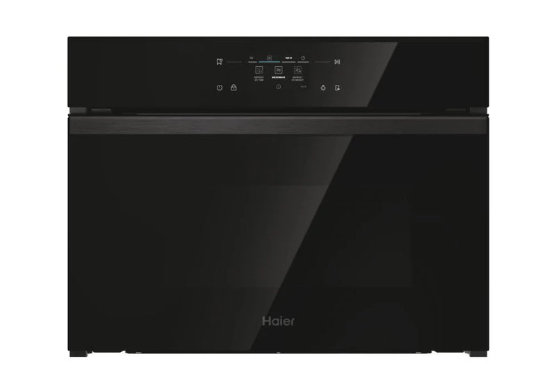 Haier H4MWID69C6NQB - Black Built-in Compact Oven Microwave - 44L with AirFry