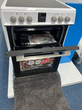 Montpellier MDOC60FW - White 60cm Ceramic Double Cooker - 72/39L Capacity - A/A Energy - Unboxed