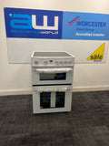 Hisense HDE3211BWUK - White Ceramic Electric Cooker - Double Oven - A+/A Energy - Unboxed
