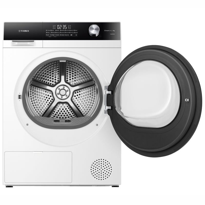 Teknix TK5HP9HW - White 9KG Heat Pump Tumble Dryer - A++ Energy Rating