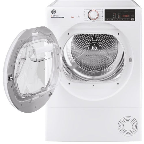 Hoover HLEC9TE - White 9KG Condenser Tumble Dryer - B Energy Rating