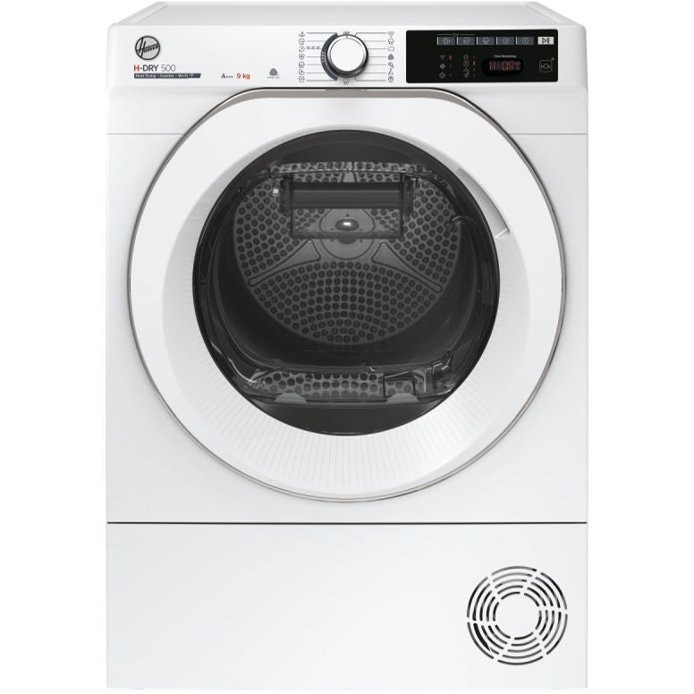 Hoover NDE H9A3TCE-80/N - White 9KG Tumble Dryer - Heat Pump - A+++ Energy