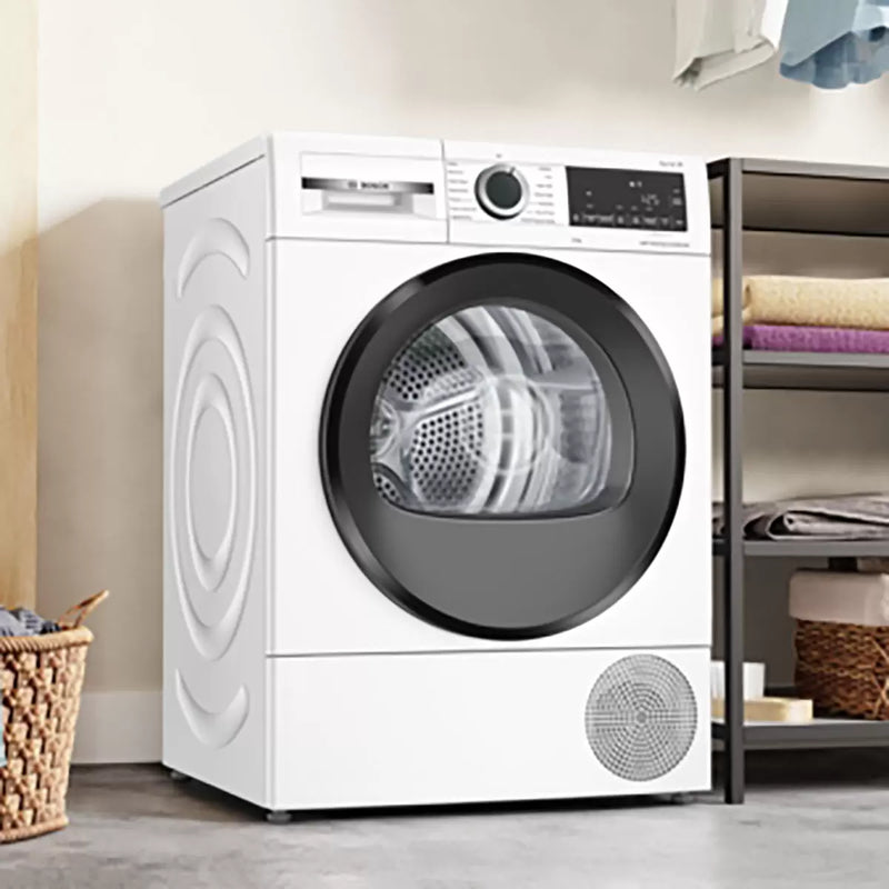 Bosch WQG24500GB - White 9KG Heat Pump Tumble Dryer - A+++ Energy