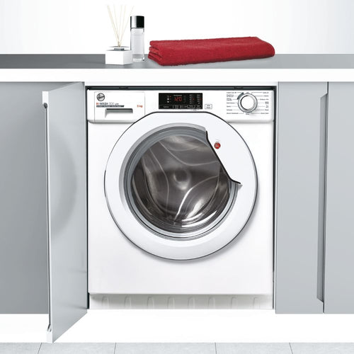 Hoover HBWS 49D1W4-80 - White Integrated Washing Machine - 9KG 1400RPM - B Energy