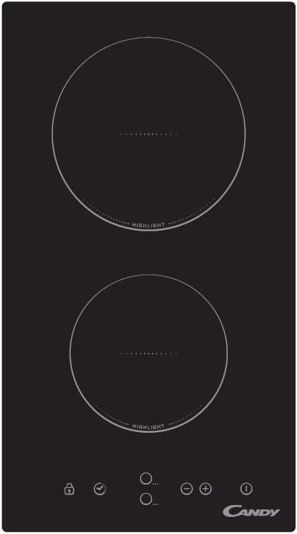 Candy CDH30 - Black 29cm Ceramic Hobs - 2 Zones - Electric