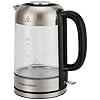 Hamilton Beach HBS5803 - Clear/Silver 1.7L Electric Kettle - LED Illuminating Glass - 3000W