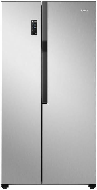 Teknix THSBS1791PX - Silver American Frost Free Fridge Freezer - E energy