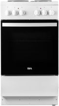 Sia ESXB50W - White Freestanding Electric Cooker With 4 Zone Plate Hob - A Energy