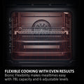 Haier H6 ID25G3YTB2 - Black Built-In Single Oven - 78L Capacity - A++ Energy Rating