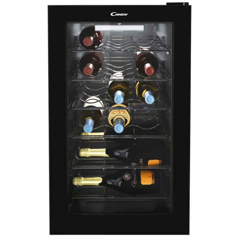 Candy CWC 021 MK/N - Black Wine Cooler - 21 Bottles - G Energy Rating