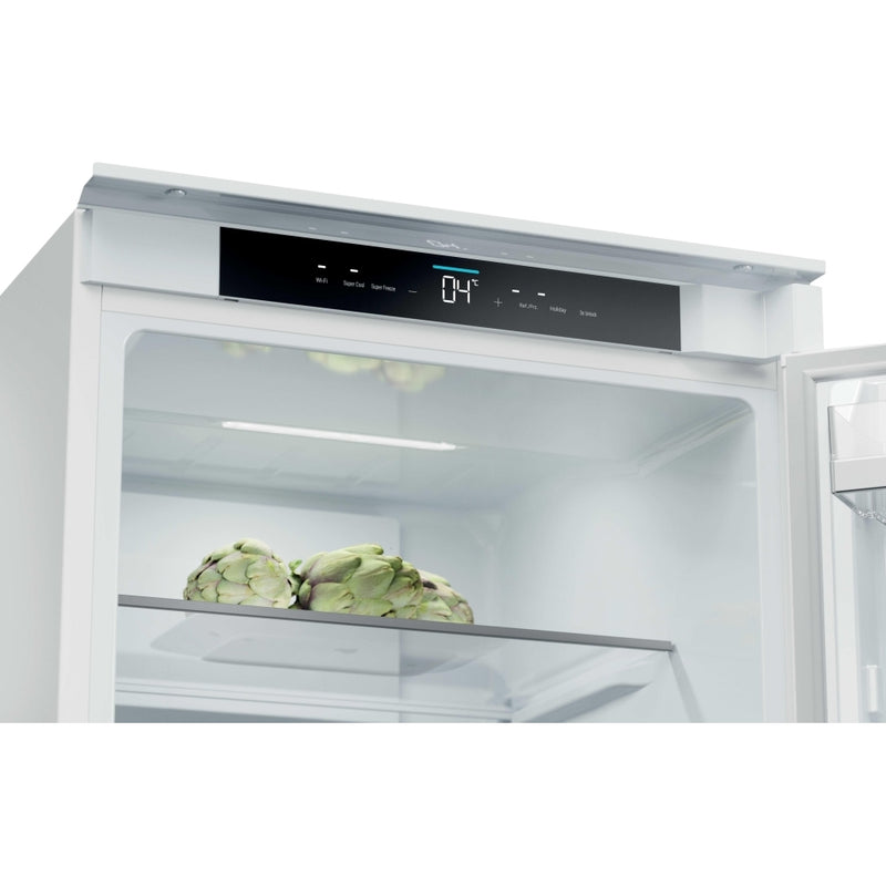 Haier HBQW5519EK-UK - Sliding Hinge White Integrated Fridge Freezer - 284L - E Energy