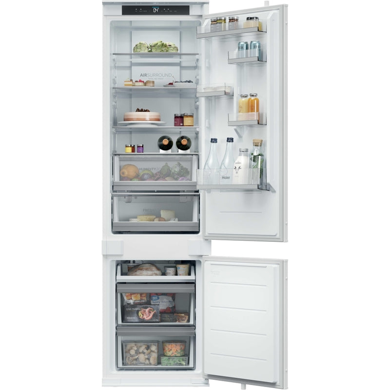 Haier HBQW5519EK-UK - White Integrated Fridge Freezer - 284L - E Energy