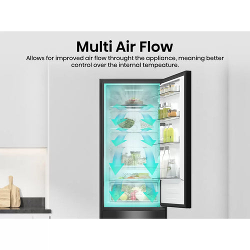 Hisense RM469N4AFDUK - Black Fridge Freezer - 368L - D Energy Rating