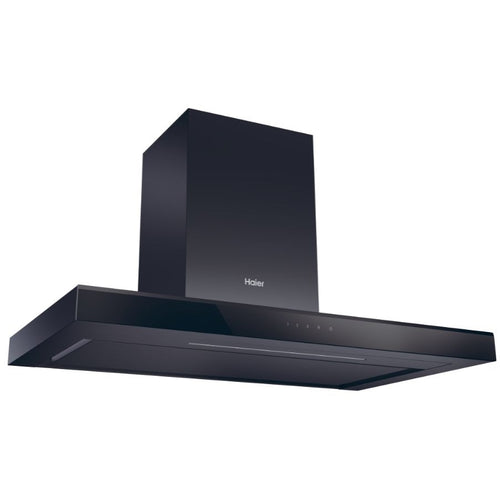 Haier HATS9CBS4B - Black 90cm Chimney Cooker Hood - A+ Energy Rated