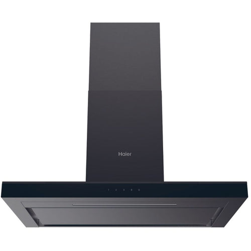 Haier HATS9CBS4B - Black 90cm Chimney Cooker Hood - A+ Energy Rated