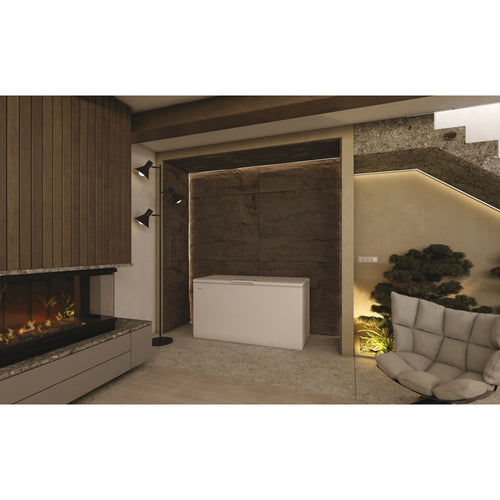 Haier HCE519EK - White Chest Freezer - 508L Capacity - E Energy Rating