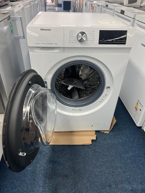 Hisense WFQA1214EVJM - White 12KG Washing Machine - 1400 RPM - A energy - Unboxed