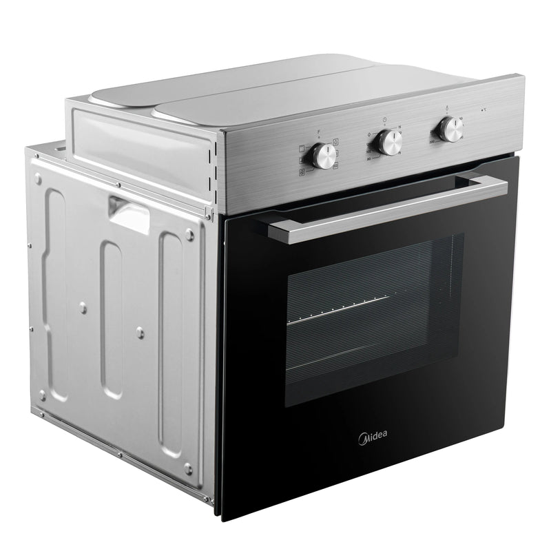 Midea MBO65M90M1-X - Stainless Steel Single Oven - 70L Capacity - A Energy Rating
