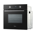 Midea MBO65P90E3-BK - Black 71L Built-in Single Oven - Pyrolytic Cleaning - A+ Energy