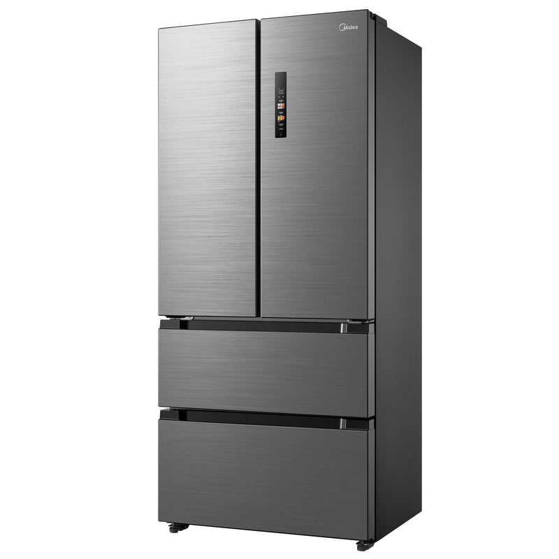 Midea MDRF692FIE46 - Inox 516L American Fridge Freezer - French Door & Freezer Drawer - No Frost - E Energy