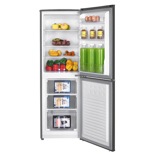 Teknix STF1448S - Dark Inox Fridge Freezer - 142L - E Energy Rating
