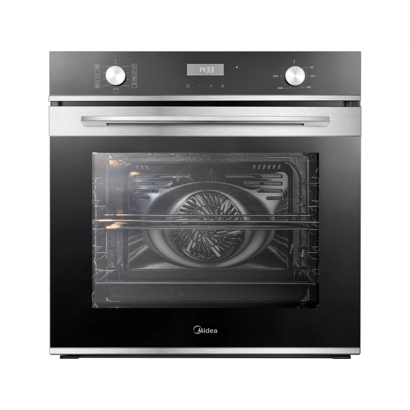 Midea MBO7NM30D0-SS - Stainless Steel Single Oven - 72L Capacity - A Rated - Display