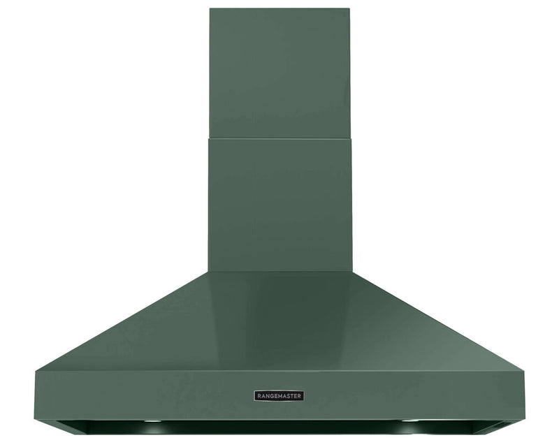 Rangemaster RDLXHD100PMGR/CM1 100 Deluxe Cooker Hood – Mineral Green / Chrome