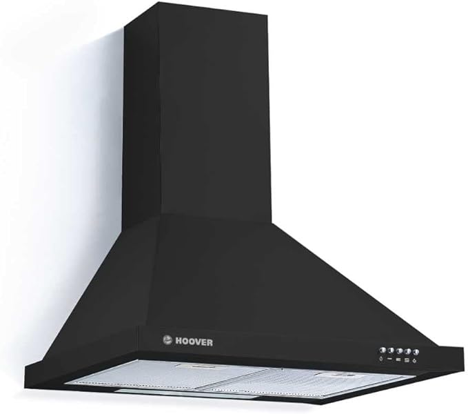 Hoover HCE160N - Black Chimney Hood - 63dB - 60cm - C Energy